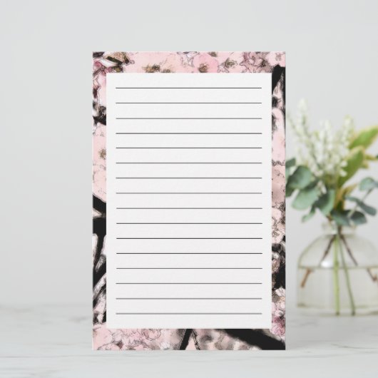 Cherry Blossom Edited Briefpapier (Staand voorkant)