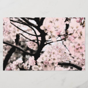 Cherry Blossom Edited Craft Paper Briefpapier