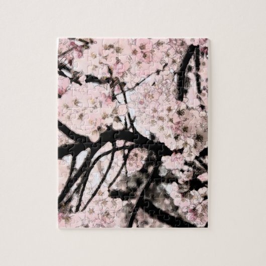 Cherry Blossom Edited Legpuzzel (Verticaal)