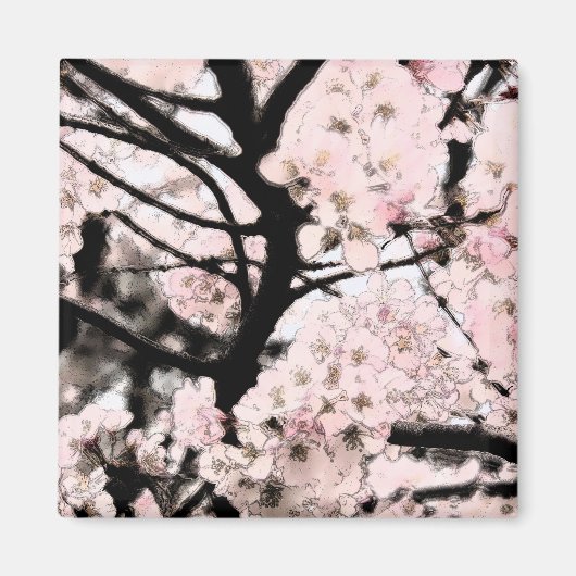 Cherry Blossom Edited Magneet (Voorkant)