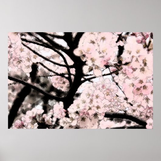 Cherry Blossom Edited Poster (Voorkant)