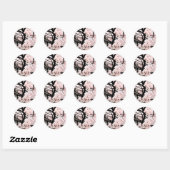 Cherry Blossom Edited Ronde Sticker (Vel)