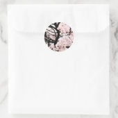 Cherry Blossom Edited Ronde Sticker (Tas)