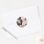 Cherry Blossom Edited Ronde Sticker (Envelop)