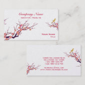 Cherry Blossom - eierschaal Visitekaartje (Voorkant / Achterkant)