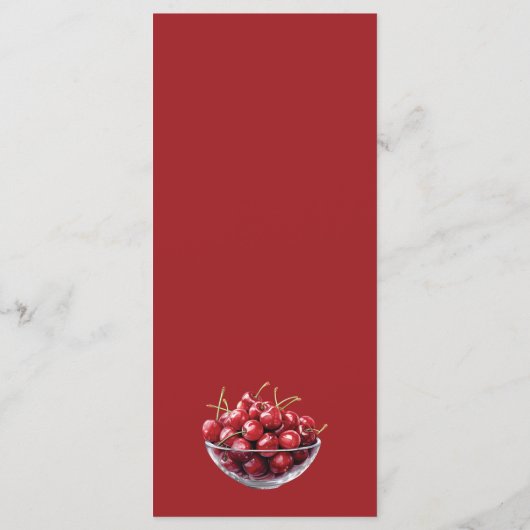 Cherry Blossom Elegance - Gepersonaliseerd eveneme Menu (Achterkant)