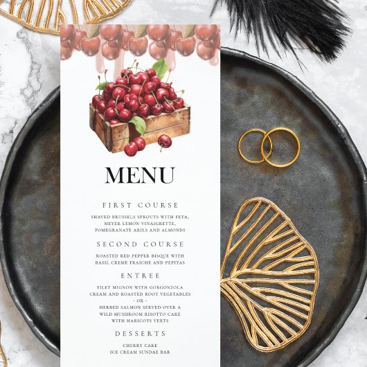 Cherry Blossom Elegance - Gepersonaliseerd eveneme Menu