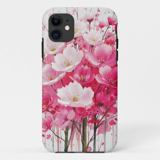 Cherry Blossom Elegance - Waterverf Floral Design Case-Mate iPhone Case (Achterkant)