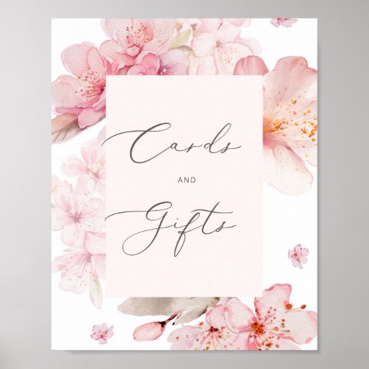 Cherry blossom elegant cards en poster voor giften (Voorkant)