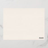 Cherry Blossom Elegant REAL Roos Gold RSVP-kaarten Folie Uitnodiging Briefkaart (Achterkant)