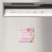 Cherry Blossom Elegant Save the Date Magnets Magneet (Insitu (Vaatwasser))