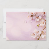 Cherry Blossom Elegant Vrijgezellenfeest nodigt ui Kaart (Achterkant)