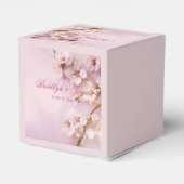 Cherry Blossom Elegant Wedding Favor Boxes Bedankdoosjes (Achterkant)