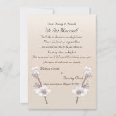 Cherry Blossom Elopement 2 Aankondiging (Voorkant)