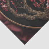 Cherry Blossom Embroized Wedding  Wrappi Tissuepapier (Detail)