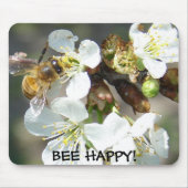 Cherry Blossom en Bee Happy Muismat (Voorkant)