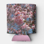 Cherry Blossom en Bee Pink Spring Flowers Blikjeskoeler (Achterkant)