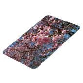 Cherry Blossom en Bee Pink Spring Flowers Magneet (Linkerzijde)