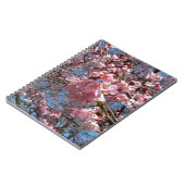 Cherry Blossom en Bee Pink Spring Flowers Notitieboek (Linkerzijde)