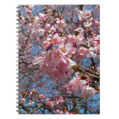 Cherry Blossom en Bee Pink Spring Flowers Notitieboek (Voorkant)