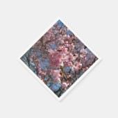 Cherry Blossom en Bee Pink Spring Flowers Servet (Hoek)