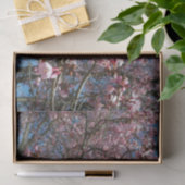 Cherry Blossom en Bee Pink Spring Flowers Tissuepapier (Geschenk)