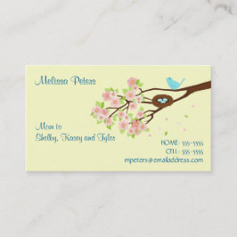 Cherry Blossom en Bird Ma Profile Card Contactkaartje