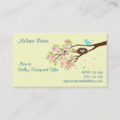 Cherry Blossom en Bird Ma Profile Card Contactkaartje (Voorkant)