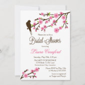 Cherry Blossom en Bird Vrijgezellenfeest Kaart (Voorkant)