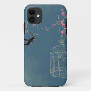Cherry blossom en birdcage Case-Mate iPhone case