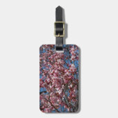 Cherry Blossom en Blue Sky Spring Floral Bagagelabel (Voorkant verticaal)
