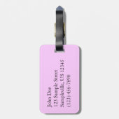 Cherry Blossom en Blue Sky Spring Floral Bagagelabel (Achterkant verticaal)
