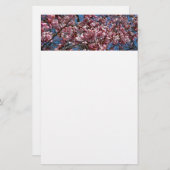 Cherry Blossom en Blue Sky Spring Floral Briefpapier (Voorkant / Achterkant)