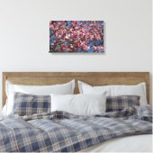 Cherry Blossom en Blue Sky Spring Floral Canvas Afdruk (Insitu (Slaapkamer))