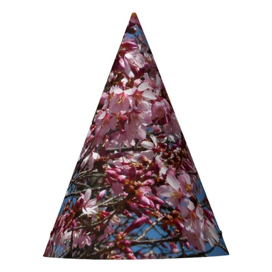 Cherry Blossom en Blue Sky Spring Floral Feesthoedjes (Voorkant)