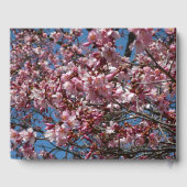 Cherry Blossom en Blue Sky Spring Floral Gastenboek (Achterkant)