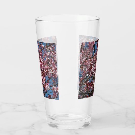 Cherry Blossom en Blue Sky Spring Floral Glas (Rechts)