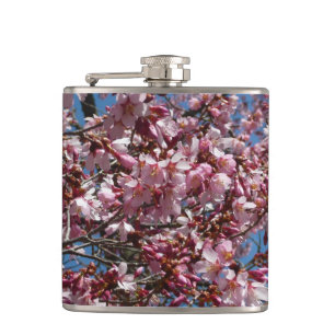 Cherry Blossom en Blue Sky Spring Floral Heupfles