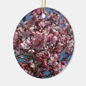 Cherry Blossom en Blue Sky Spring Floral Keramisch Ornament (Links)