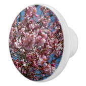 Cherry Blossom en Blue Sky Spring Floral Keramische Knop (Rechts)