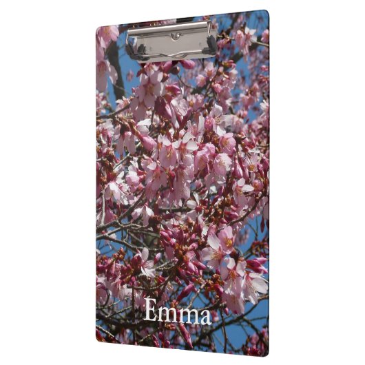 Cherry Blossom en Blue Sky Spring Floral Klembord (Links)