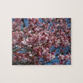Cherry Blossom en Blue Sky Spring Floral Legpuzzel (Horizontaal)