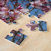 Cherry Blossom en Blue Sky Spring Floral Legpuzzel (Zijkant)