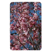 Cherry Blossom en Blue Sky Spring Floral Magneet (Verticaal)