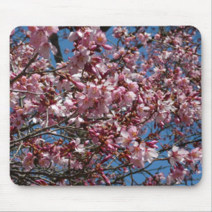 Cherry Blossom en Blue Sky Spring Floral Muismat