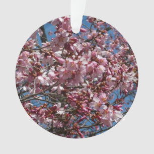 Cherry Blossom en Blue Sky Spring Floral Ornament