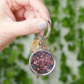 Cherry Blossom en Blue Sky Spring Floral Sleutelhanger (Hand)