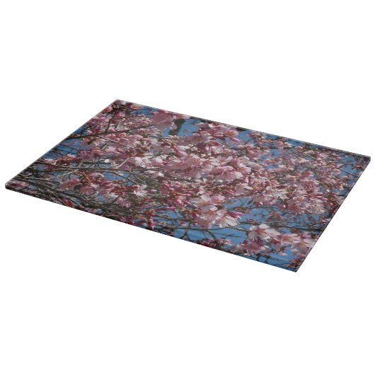 Cherry Blossom en Blue Sky Spring Floral Snijplank (Hoek)