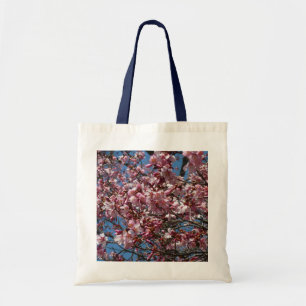 Cherry Blossom en Blue Sky Spring Floral Tote Bag