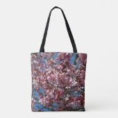 Cherry Blossom en Blue Sky Spring Floral Tote Bag (Achterkant)